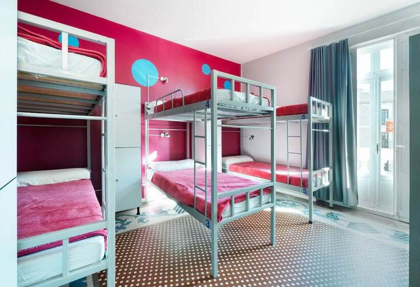 سرير فى غرفة مشتركة مزودة بحمام مشترك, Purple Nest Hostel