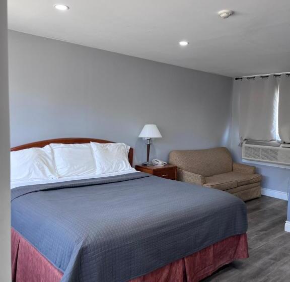 带大床的标准间, Knights Inn   Park Villa Motel, Midland