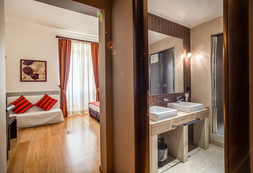 Fyrbädds Standardrum, Everest Inn Rome