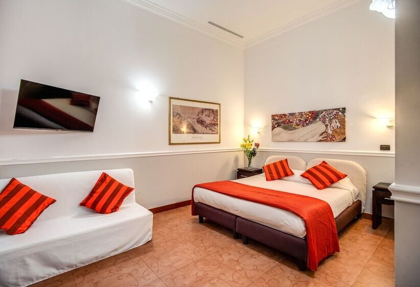 Standaard Vierpersoonskamer, Everest Inn Rome