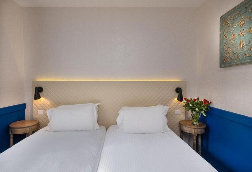 آپارتمان یک خوابه با دری مشترک که هال را جدا می کند., Le M Hotel & Spa Honfleur