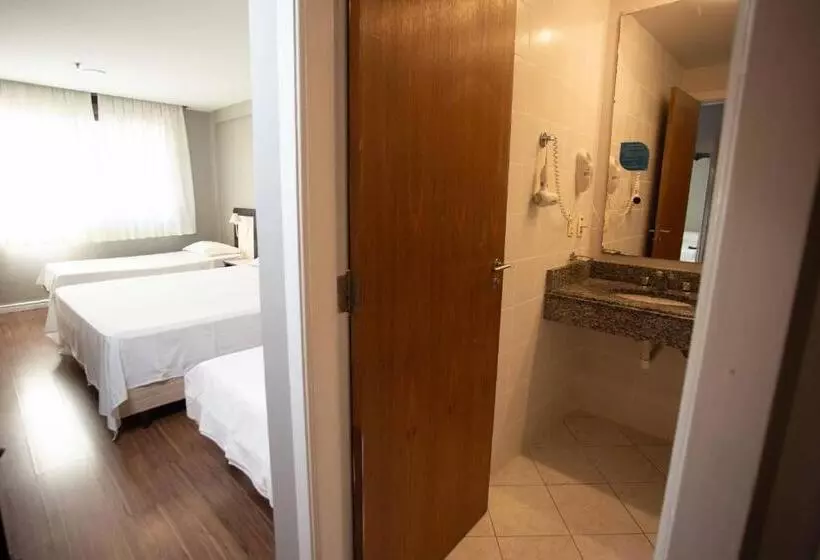 اتاق استاندارد چهار تخته, Master Express Alberto Bins  200 Metros Do Hospital Santa Casa