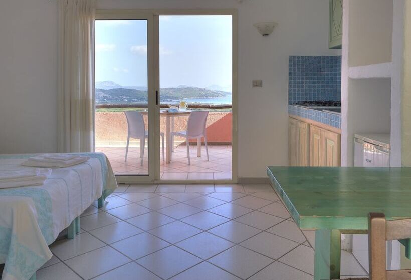带1个卧室的带海景的公寓, Residence Hotel Lu Nibareddu