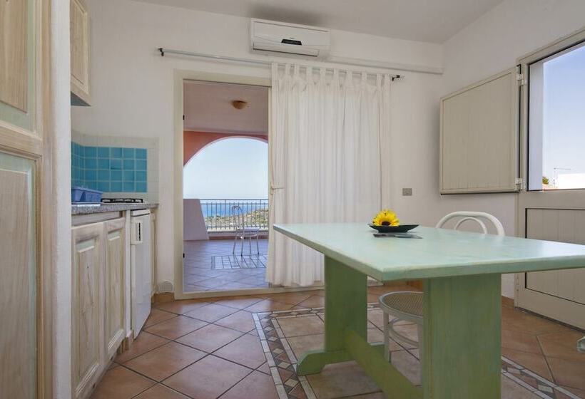 דירת חדר נוף לים, Residence Hotel Lu Nibareddu