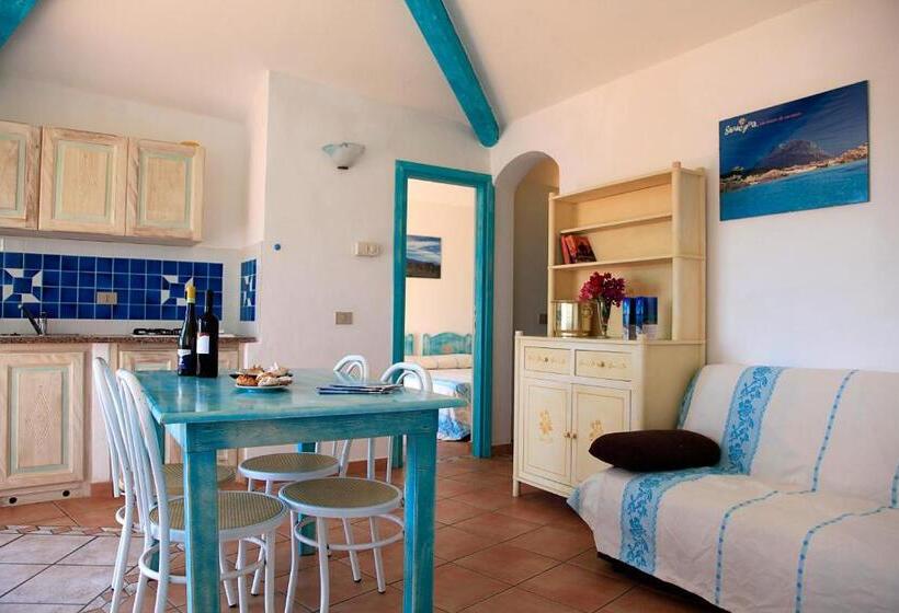 וילת 2 חדרי שינה נוף לים, Residence Hotel Lu Nibareddu