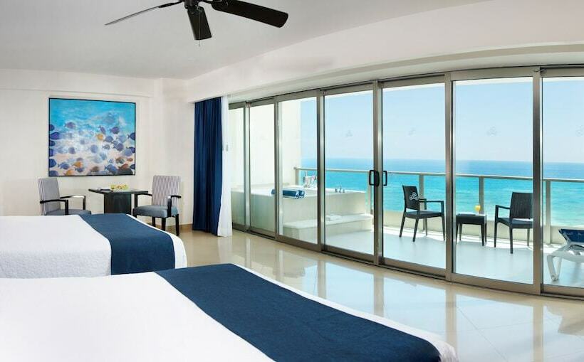 キングサイズベッドのスイートルーム, Seadust Cancun Family Resort  All Inclusive