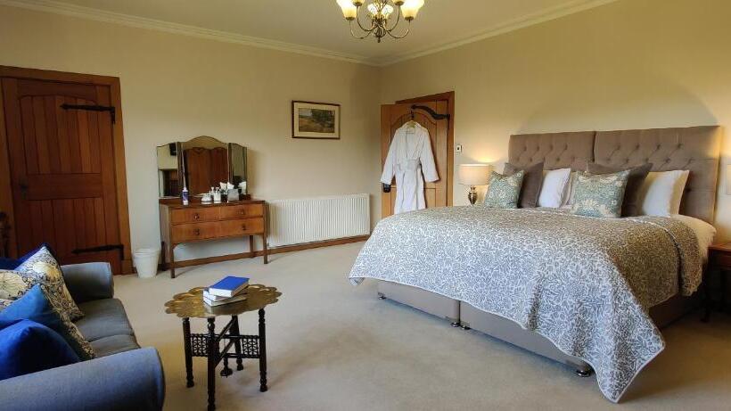 غرفة قياسية مطلّة علي البحر, Luxury Bed And Breakfast At Bossington Hall In Exmoor, Somerset