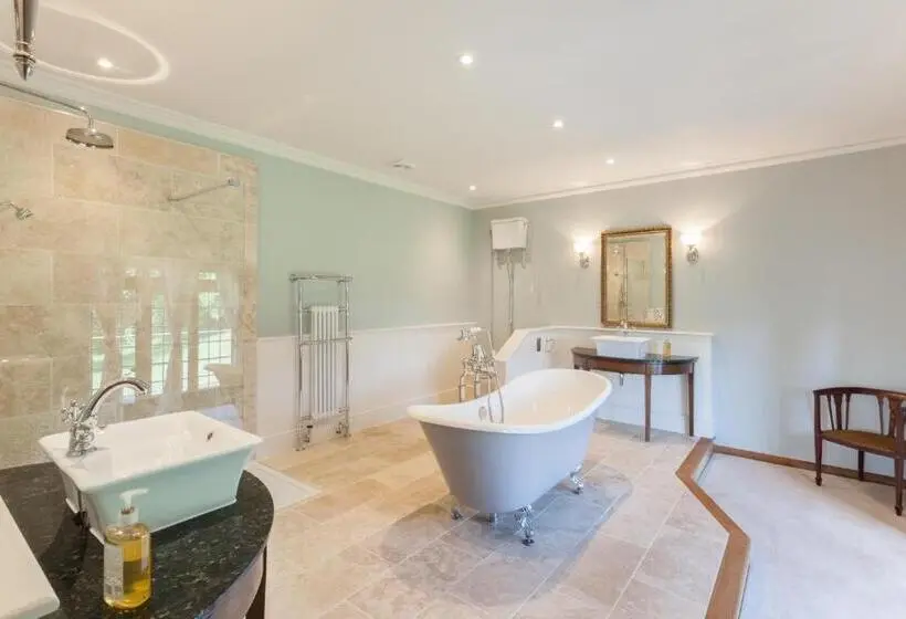 キングサイズベッドのスーペリアルーム, Luxury Bed And Breakfast At Bossington Hall In Exmoor, Somerset