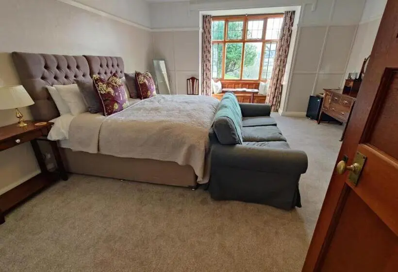 キングサイズベッドのデラックスルーム, Luxury Bed And Breakfast At Bossington Hall In Exmoor, Somerset