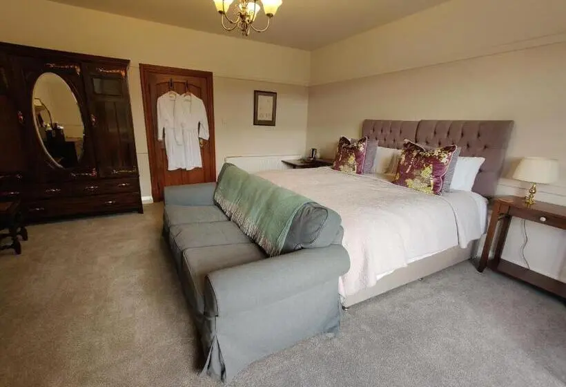 キングサイズベッドのデラックスルーム, Luxury Bed And Breakfast At Bossington Hall In Exmoor, Somerset