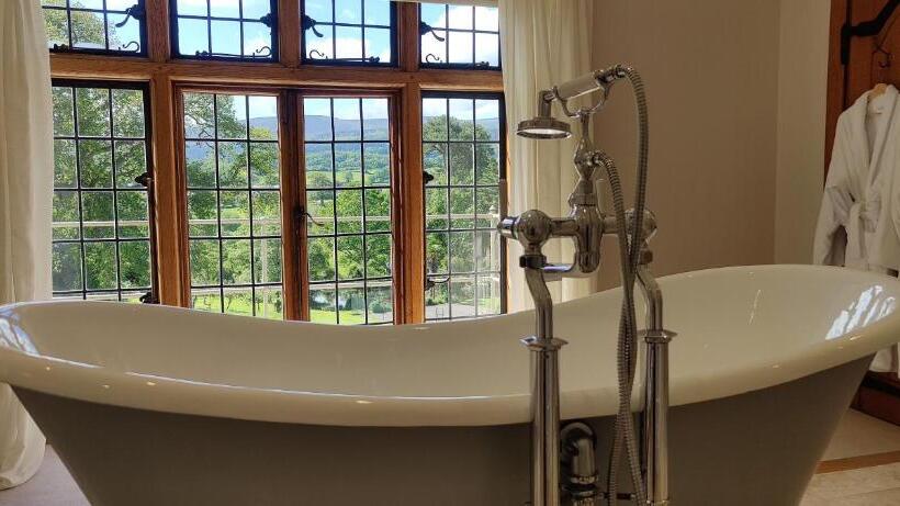 带大床的高级房间, Luxury Bed And Breakfast At Bossington Hall In Exmoor, Somerset