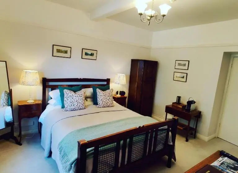 キングサイズベッドのスタンダードルーム, Luxury Bed And Breakfast At Bossington Hall In Exmoor, Somerset