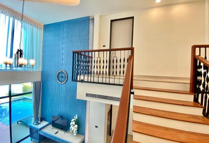 빌라 1 베드룸 - 수영장, Elmas Cha Am Design