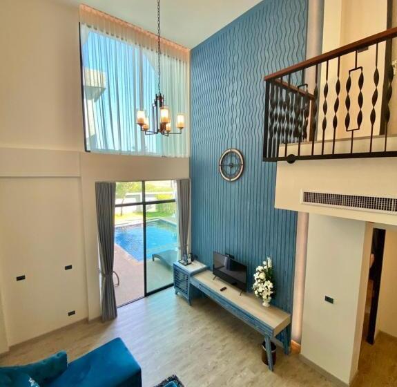 빌라 1 베드룸 - 수영장, Elmas Cha Am Design