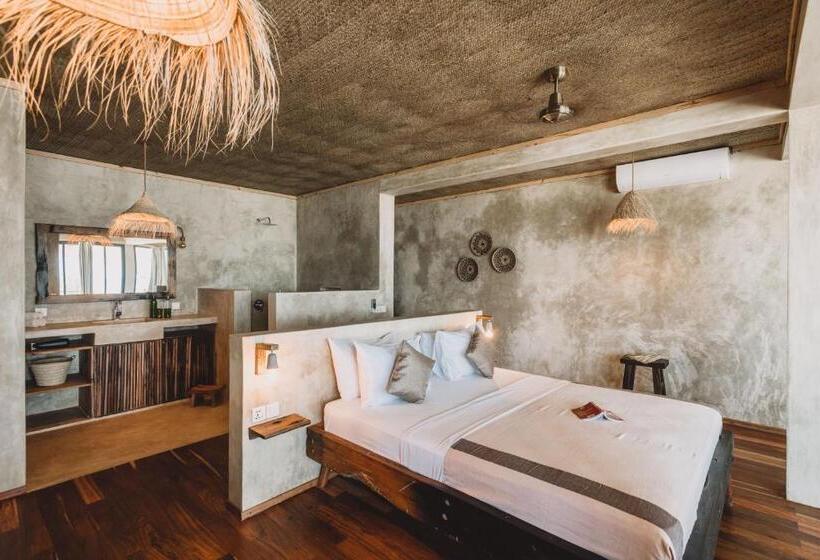 غرفة ديلوكس مطلّة علي البحر مزوَّدة بشُرفة, Passion Boutique Hotel Zanzibar   Adults Only