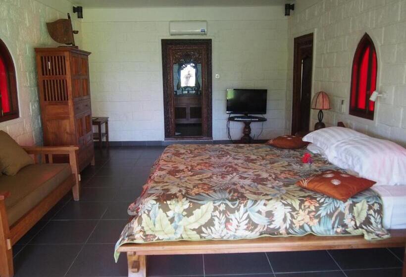 וילת 2 חדרי שינה נוף לגינה, Gajah Mina Beach Resort