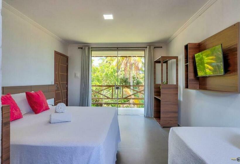 חדר דלוקס לשלושה, Pousada Maria Preta