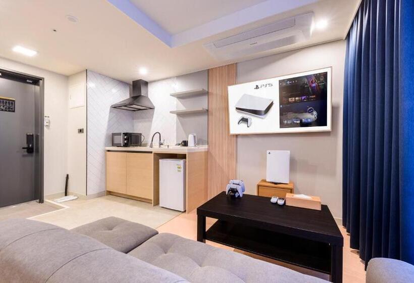 Quarto Deluxe Cama Queen, Ventimo Hotel & Residence Jeju