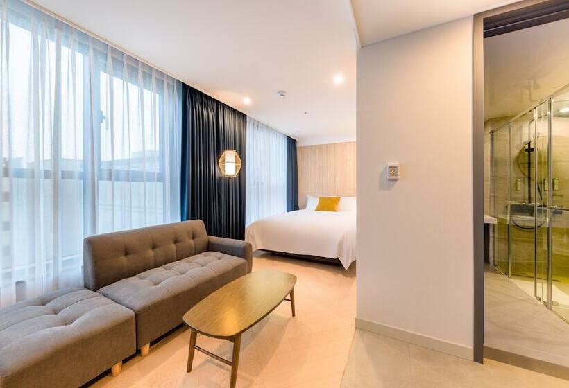 Quarto Deluxe Cama Queen, Ventimo Hotel & Residence Jeju