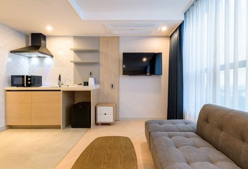 Quarto Deluxe Cama Queen, Ventimo Hotel & Residence Jeju