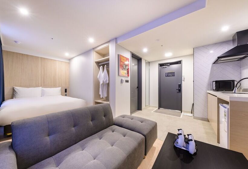 Quarto Deluxe Cama Queen, Ventimo Hotel & Residence Jeju