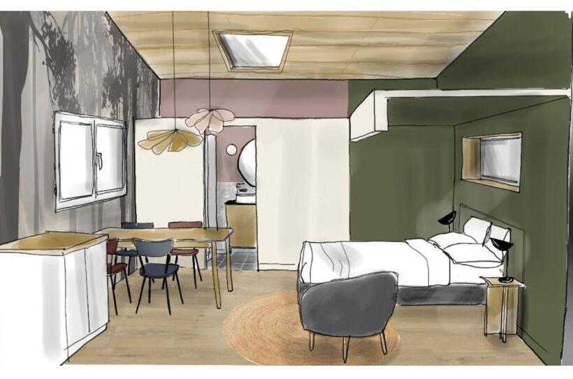 غرفة قياسية مطلّة علي الحديقة, La Planette