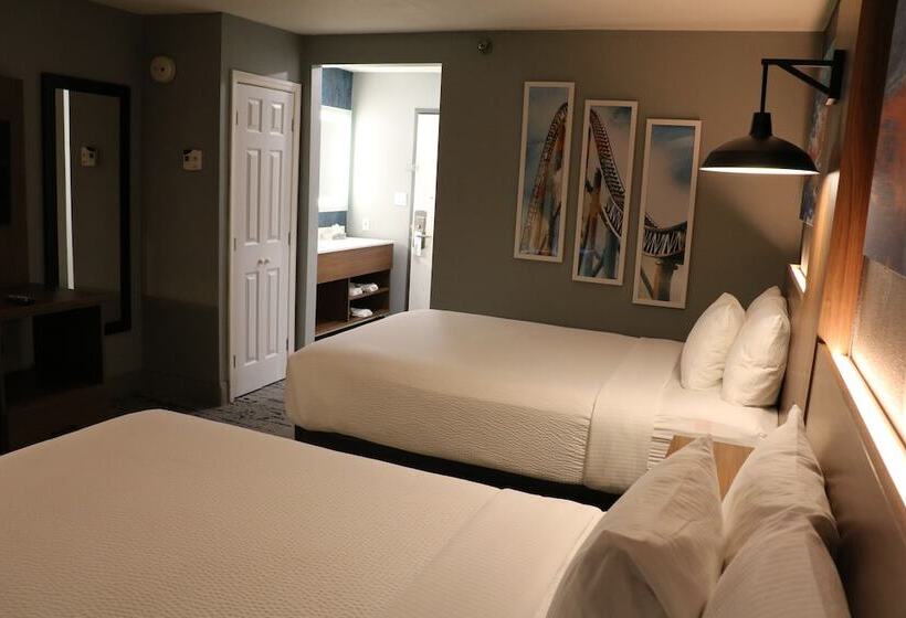 غرفه قياسيه سريرين مزدوجين, La Quinta By Wyndham Chicago Gurnee