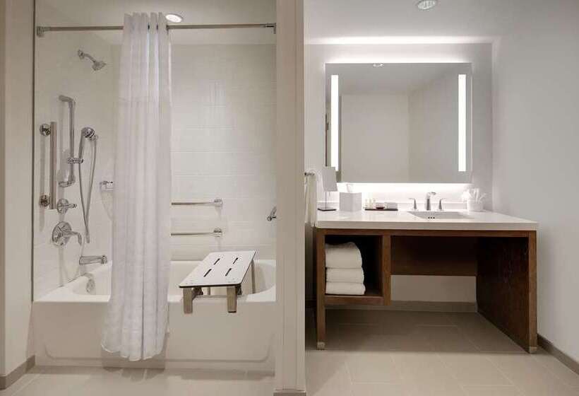 带大床的套房, Home2 Suites By Hilton Pompano Beach Pier