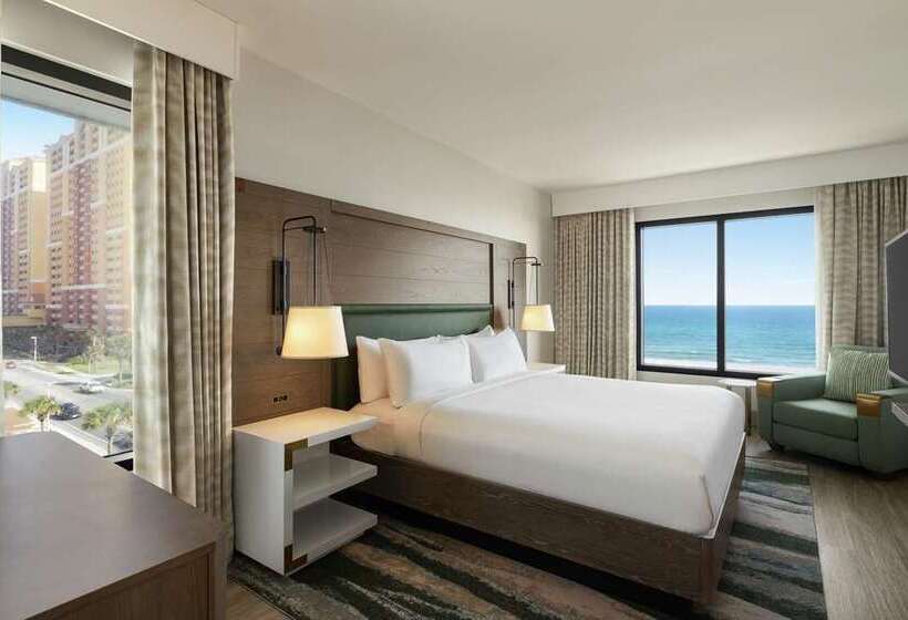 带大床的套房, Home2 Suites By Hilton Pompano Beach Pier