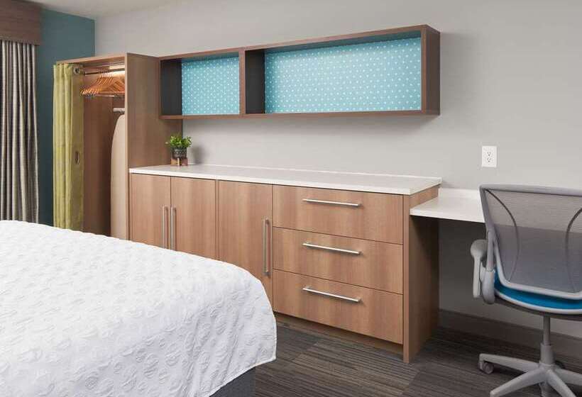 带大床的套房, Home2 Suites By Hilton Pompano Beach Pier