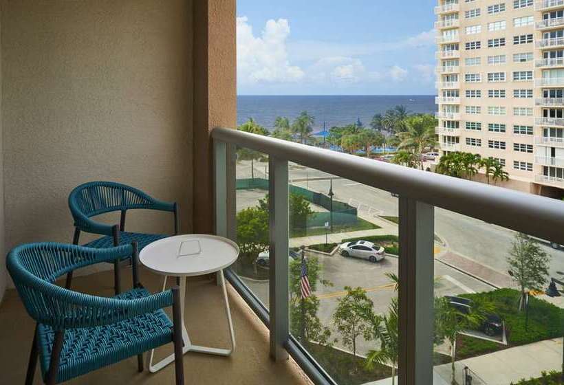 带大床的套房, Home2 Suites By Hilton Pompano Beach Pier