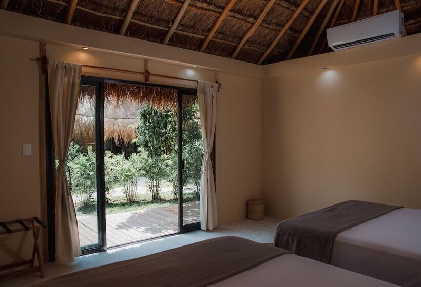 בקתה סטנדרטית, Casabakal   A Pie De Laguna   Bacalar