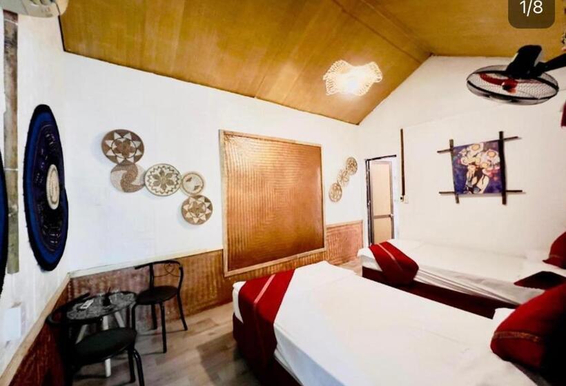 اتاق استاندارد سه تخته با چشمانداز باغ, Pao S Leisure Homestay