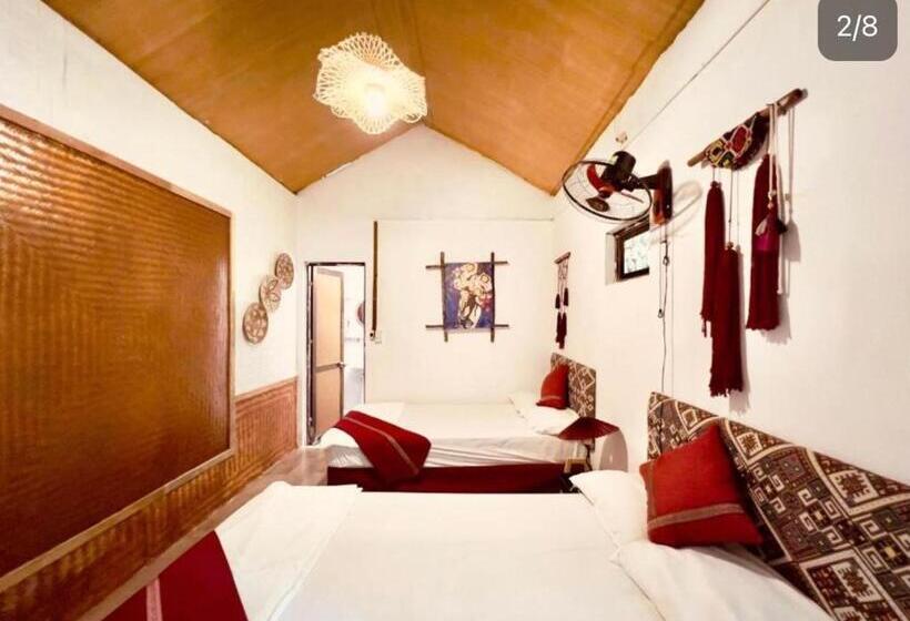 اتاق استاندارد سه تخته با چشمانداز باغ, Pao S Leisure Homestay