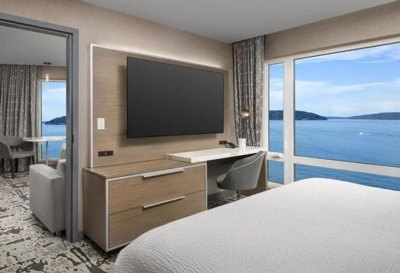 オーシャンビュースーペリアースイート, Silver Cloud Hotel Tacoma At Point Ruston Waterfront