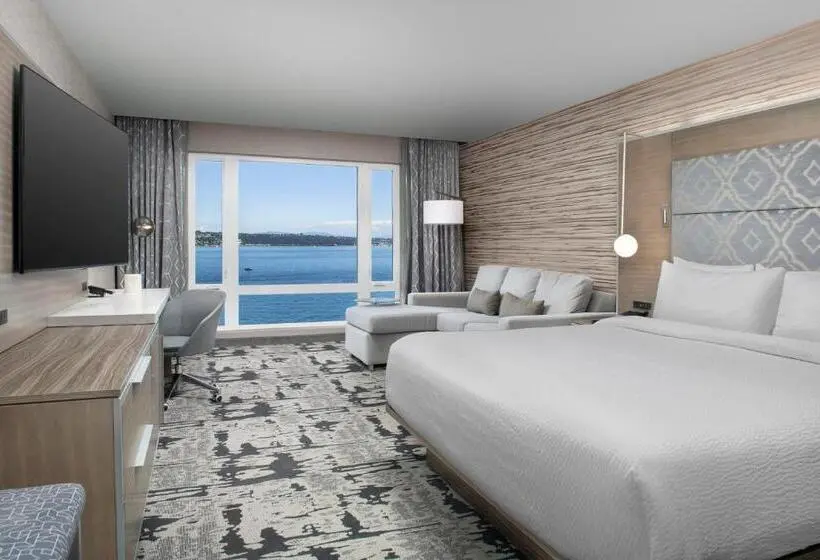 キングサイズベッドのデラックスルーム, Silver Cloud Hotel Tacoma At Point Ruston Waterfront
