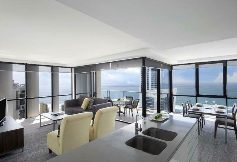 דירת 2 חדרים נוף לים, Mantra Circle On Cavill