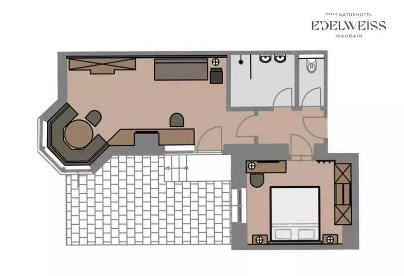 سوئیت با بالکن, Naturhotel Edelweiss Wagrain