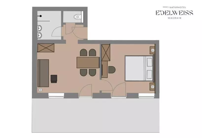 سوئیت با بالکن, Naturhotel Edelweiss Wagrain
