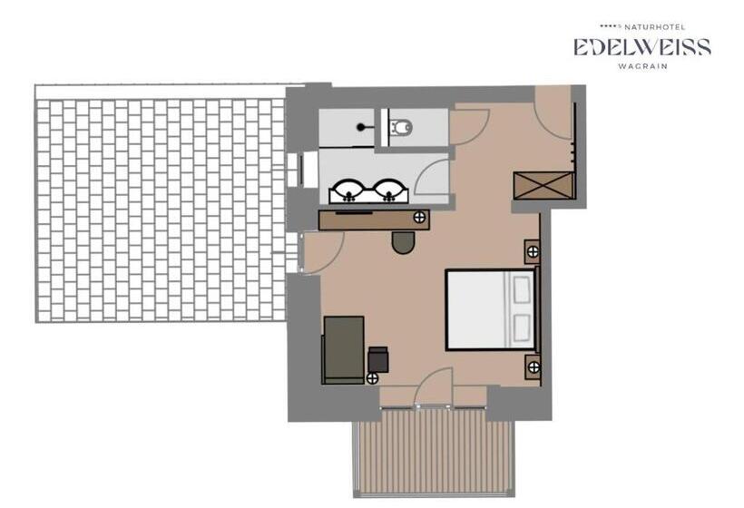 디럭스 룸, Naturhotel Edelweiss Wagrain