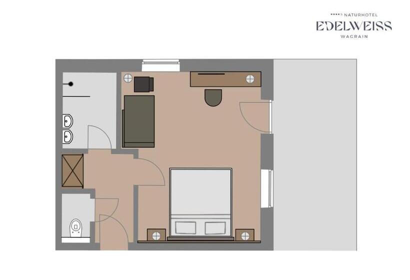 Номер Deluxe, Naturhotel Edelweiss Wagrain