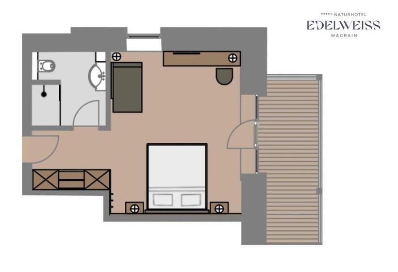 발코니 디럭스 룸, Naturhotel Edelweiss Wagrain