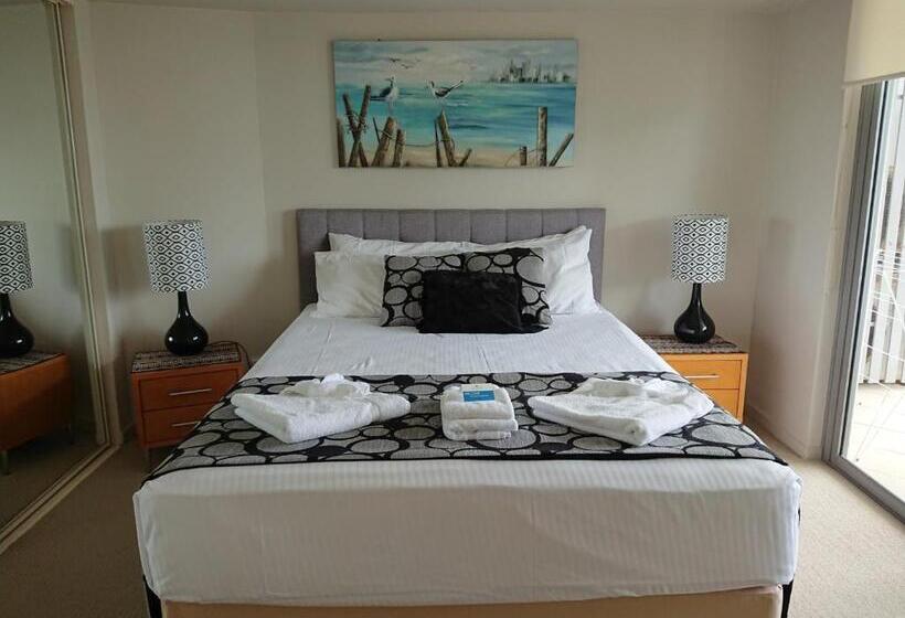 דירת חדר נוף לים, Scarborough Beach Resort Brisbane