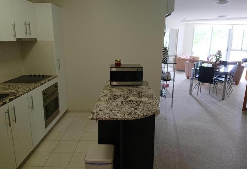 דירת חדר נוף לים, Scarborough Beach Resort Brisbane