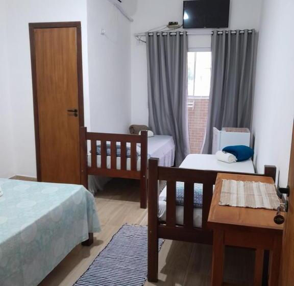اتاق استاندارد چهار تخته, Pousada Pé Na Areia