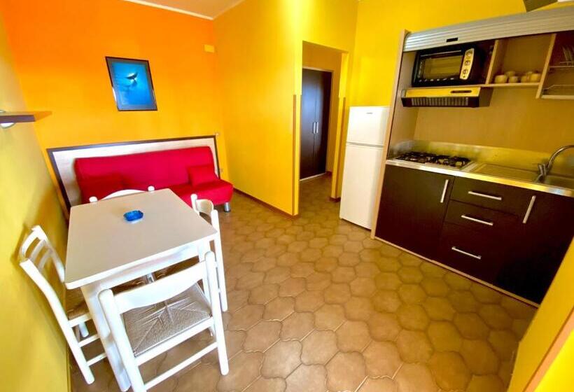 شقة غرفة نوم واحدة مزودة بتراس مطلة على البحر, Residence Hotel Felix