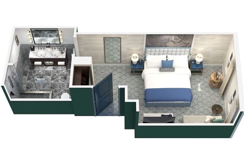 اتاق استاندارد با تخت بزرگ, The Wall Street Hotel New York City