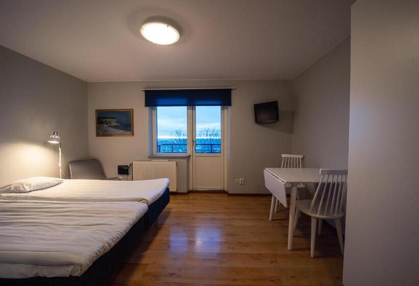 발코니가 있는 바다전망 스탠다드 스튜디오, Ravinstigen Visby Lägenhetshotell