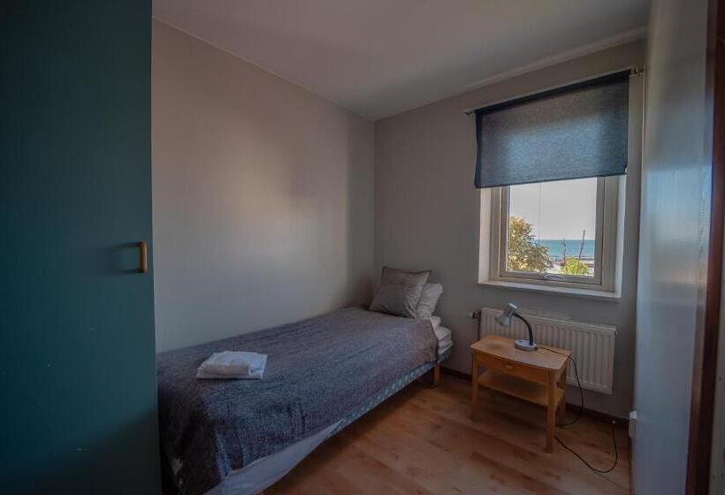 침실1개 아파트 발코니 바다 전망, Ravinstigen Visby Lägenhetshotell