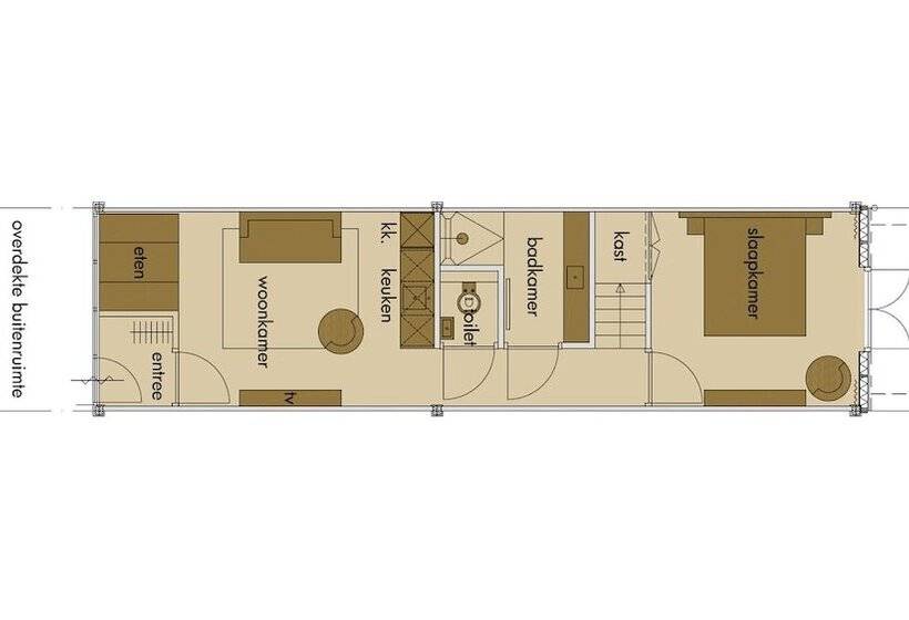 דירת חדר, Dutchen Erfgoedpark De Hoop Appartementen